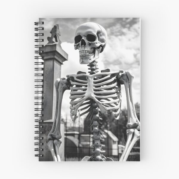 Item preview, Halloween Skeleton in Cemetary designed and sold by RedHandedOD.