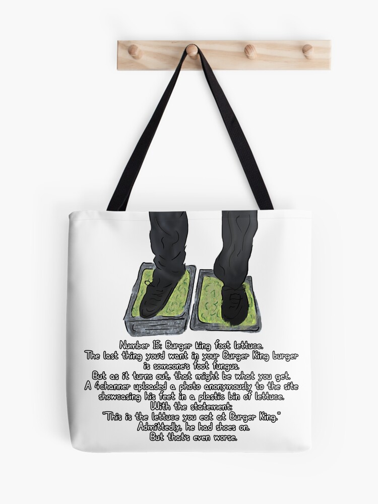 Burger King Foot Lettuce Logo Tote Bag for Sale by annahallo34