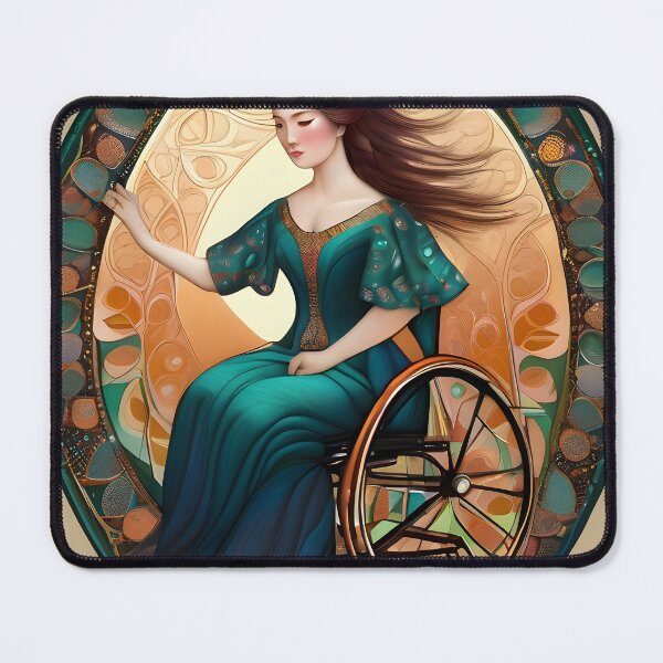 Item preview, Happy Woman in a Wheelchair designed and sold by Angelandspot.