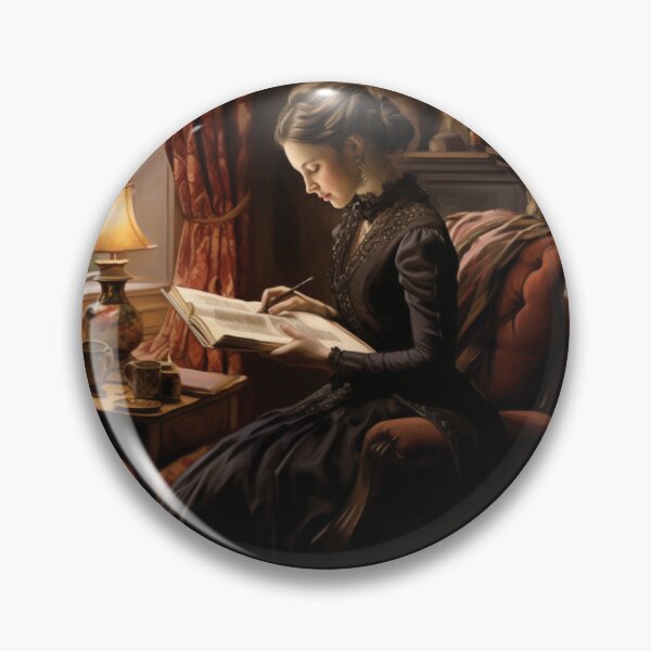 Item preview, Victorian Woman Reading Victorian Inspired Art  designed and sold by CDC40.