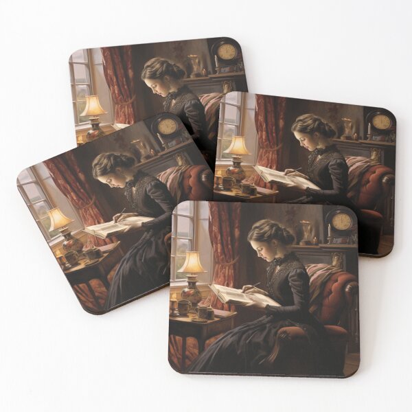 Item preview, Victorian Woman Reading Victorian Inspired Art  designed and sold by CDC40.