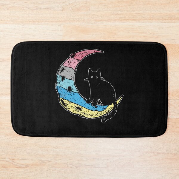 Item preview, Genderflux Cat Moon LGBT Pride Flag designed and sold by Clara Hollins.