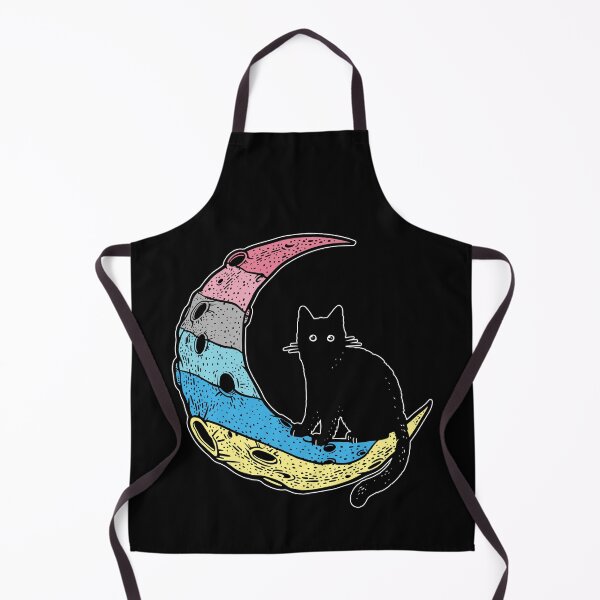 Item preview, Genderflux Cat Moon LGBT Pride Flag designed and sold by Clara Hollins.