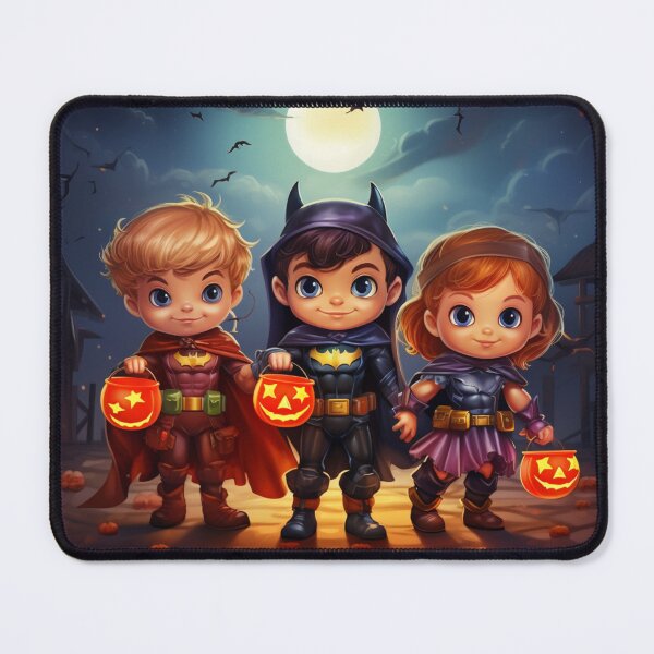 Item preview, Candy-Collecting Superheroes: A Group of Kids in Costumes on Halloween Night designed and sold by yourfavdraw.