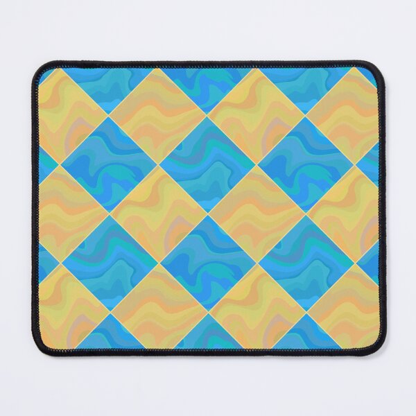 Item preview, Yellow and blue checkered pattern designed and sold by Osting.