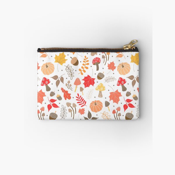 Item preview, Autumn Seasonal Pumpkin Leaves Acorn Mushroom pattern designed and sold by Nicola-Rowe.