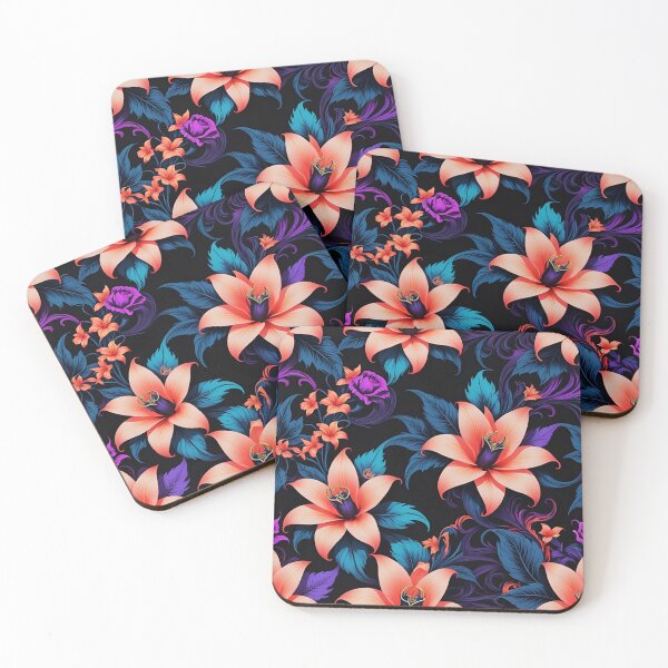 Item preview, Floral Neon Seamless pattern. designed and sold by ExtraEm.