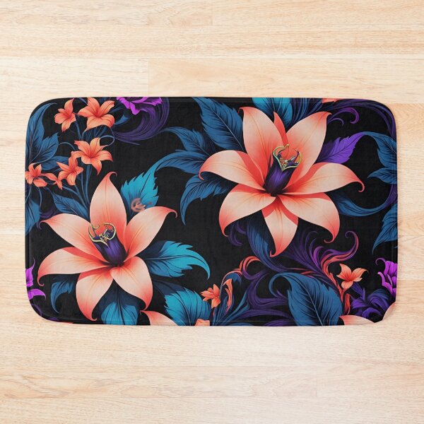 Item preview, Floral Neon Seamless pattern. designed and sold by ExtraEm.