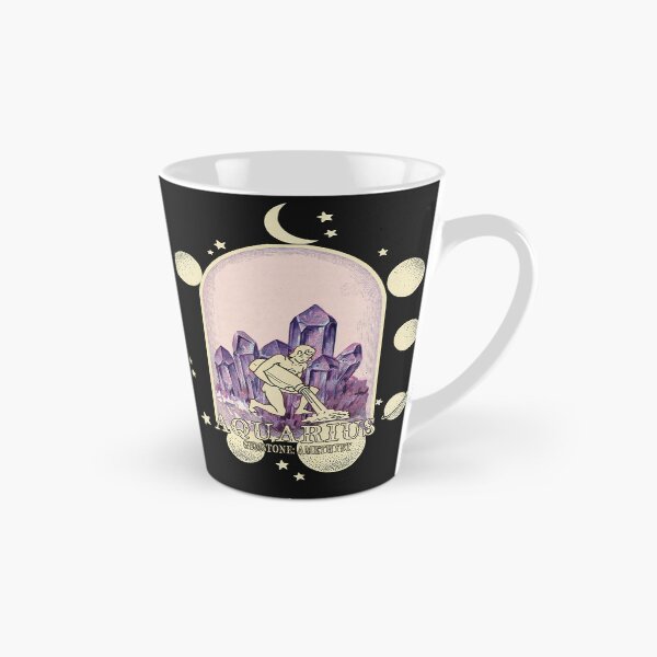Item preview, Aquarius Gemstone: Amethyst crystal. Astral design. Black version designed and sold by MINDTHECHERRY.