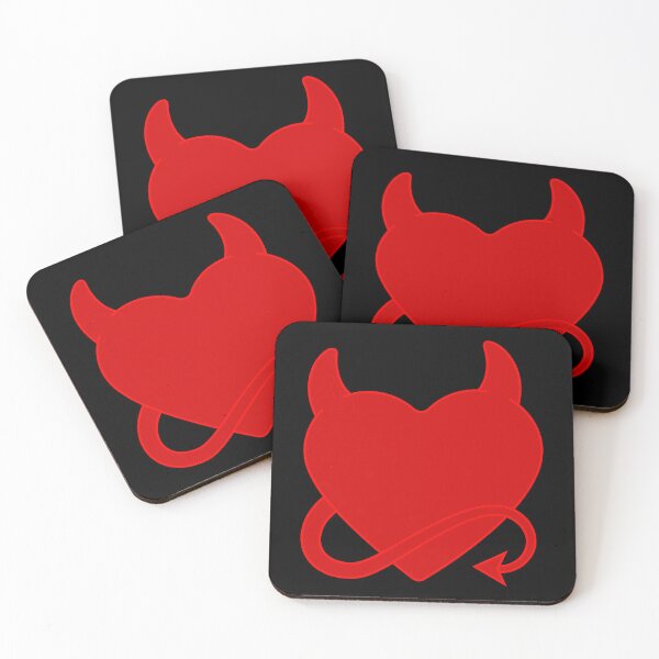 Item preview, halloween devil satan red heart  designed and sold by Gossip Rag.