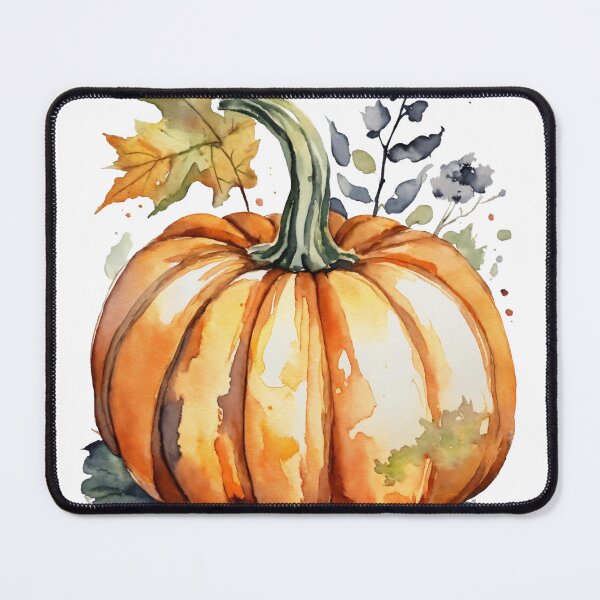 Item preview, Vibrant Autumn Watercolor Pumpkin designed and sold by Wandermom.