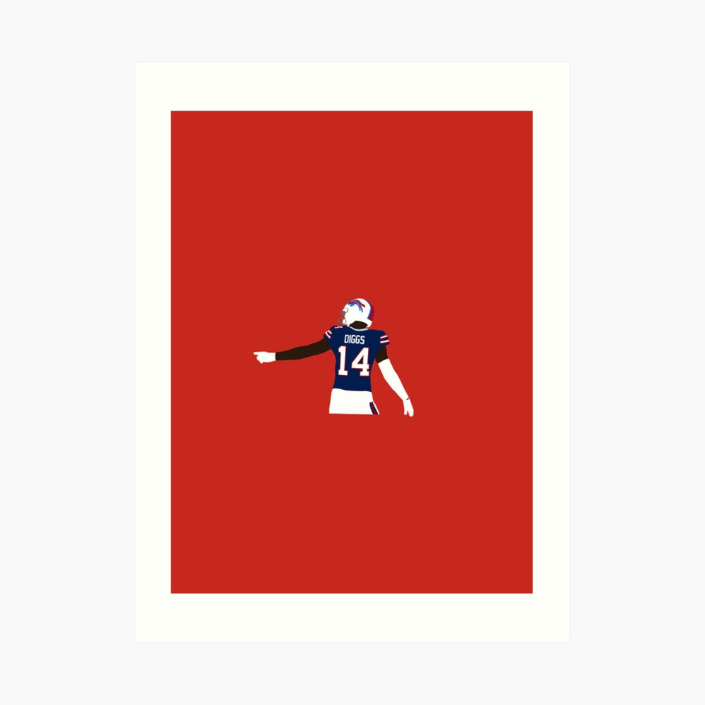 Stefon Diggs Alternate Jersey Art Board Print for Sale by designsheaven