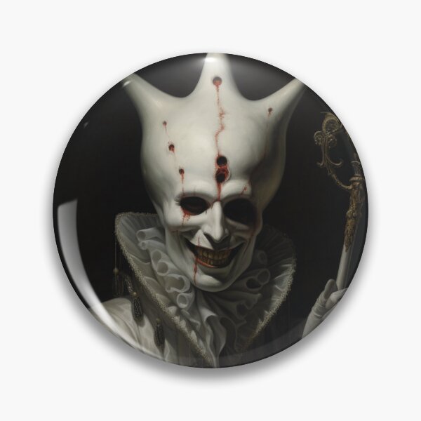 Item preview, The Sinister Jester with a Skull-Topped Staff designed and sold by yourfavdraw.