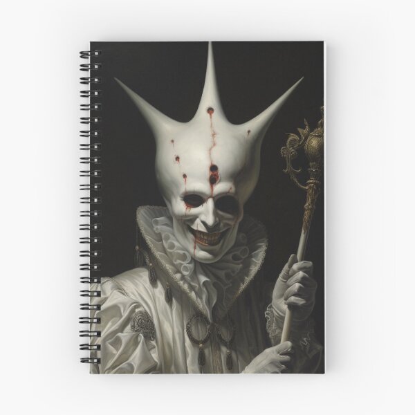 Item preview, The Sinister Jester with a Skull-Topped Staff designed and sold by yourfavdraw.