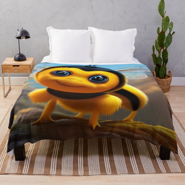 Item preview, Cute Cartoon Bee, Ai Generated Art designed and sold by ACC .