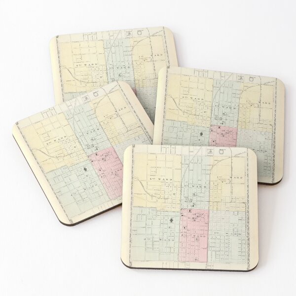 Item preview, Vintage Pictorial Map of Springfield IL (1867) designed and sold by BravuraMedia.
