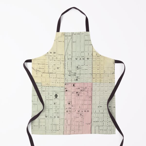 Item preview, Vintage Pictorial Map of Springfield IL (1867) designed and sold by BravuraMedia.