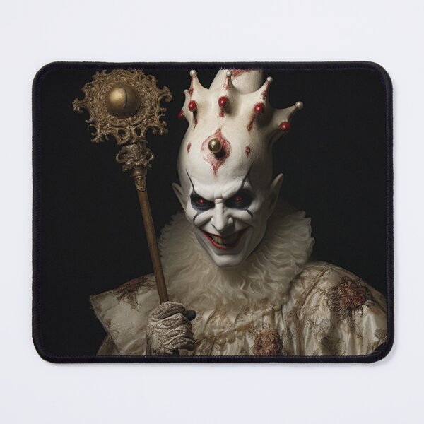 Item preview, The Sinister Jester with a Skull-Topped Staff designed and sold by yourfavdraw.