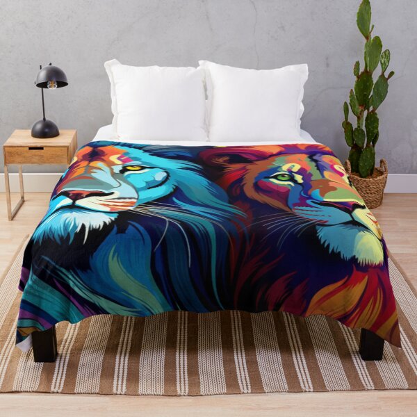Item preview, Vibrant Lions designed and sold by Imaginaria Inkworks.