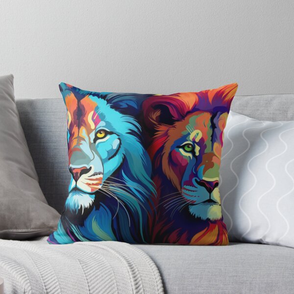 Item preview, Vibrant Lions designed and sold by Imaginaria Inkworks.