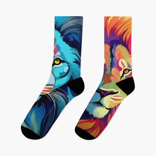 Item preview, Leones vibrantes designed and sold by Imaginaria Inkworks.