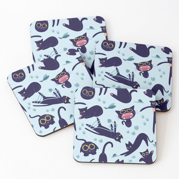 Item preview, Black Cat Variety Pattern designed and sold by ElleMars.