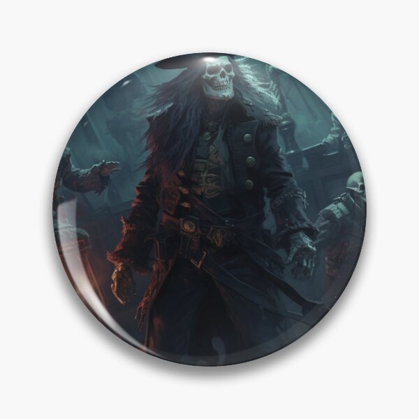 Item preview, The Skeleton Captain and His Ghostly Crew designed and sold by yourfavdraw.