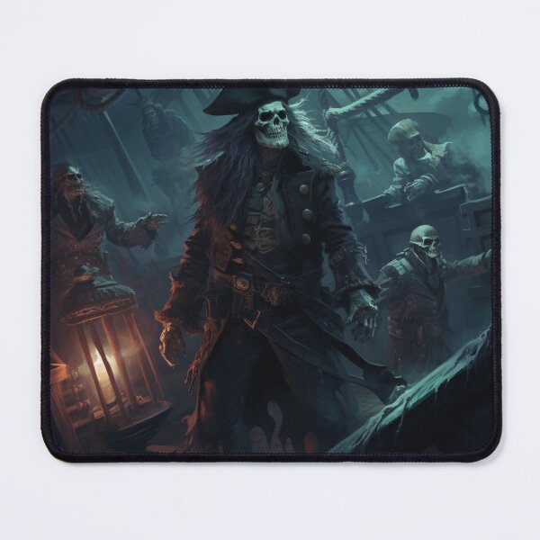 Item preview, The Skeleton Captain and His Ghostly Crew designed and sold by yourfavdraw.
