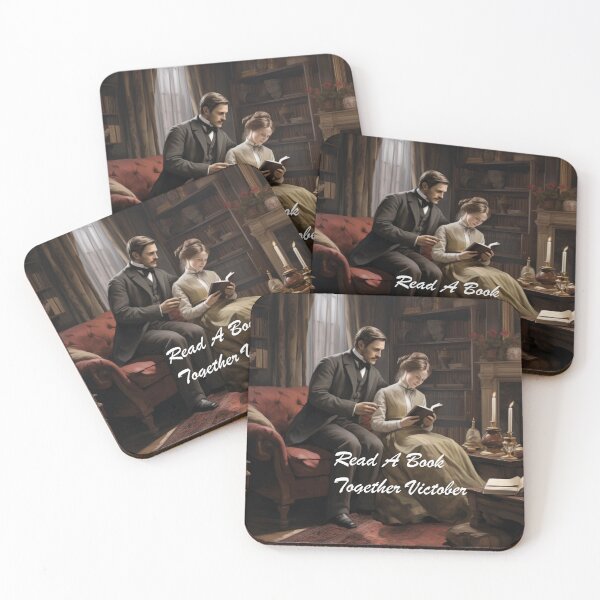 Item preview, Victorian Couple Reading Together Victorian Inspired Art  designed and sold by CDC40.