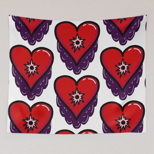 Item preview, heart with hole in the midle, driping purple liquid - broken heart No.4 designed and sold by PizzaAnitashop.