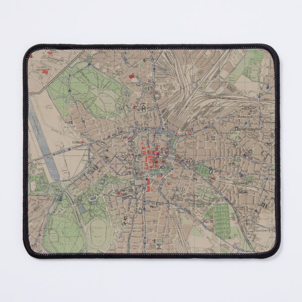 Item preview, Vintage Map of Leipzig Germany (1925) designed and sold by BravuraMedia.