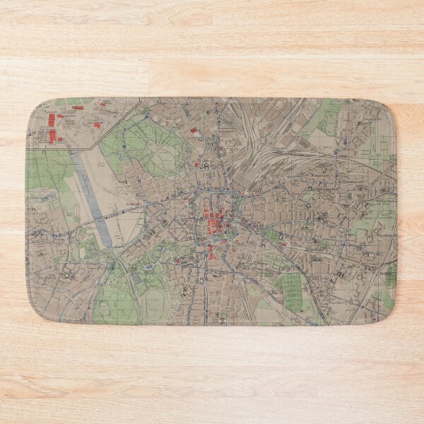 Item preview, Vintage Map of Leipzig Germany (1925) designed and sold by BravuraMedia.