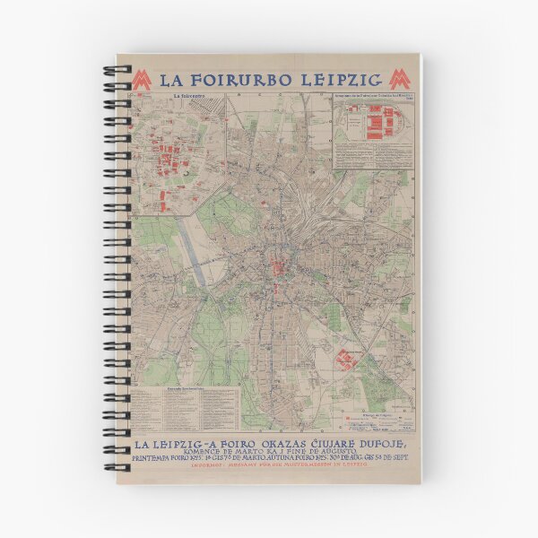 Item preview, Vintage Map of Leipzig Germany (1925) designed and sold by BravuraMedia.