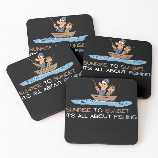 Item preview, SUNRISE TO SUNSET IT'S ALL ABOUT FISHING FUNNY GIFTS FOR ANGLERS designed and sold by light-artist.