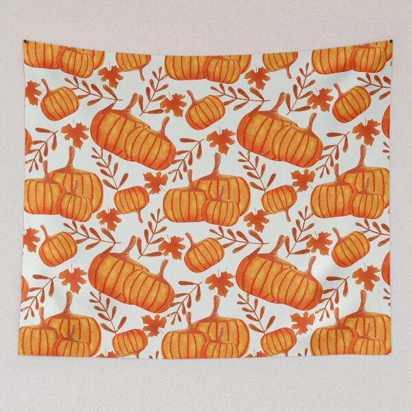 Item preview, October pumpkin pattern  designed and sold by MarieCormier.
