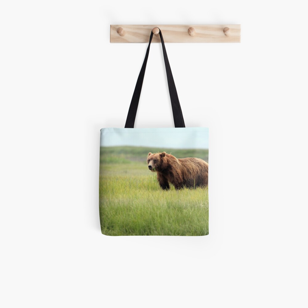 Walking With the Brown Bears in Hallo Bay Tote Bag