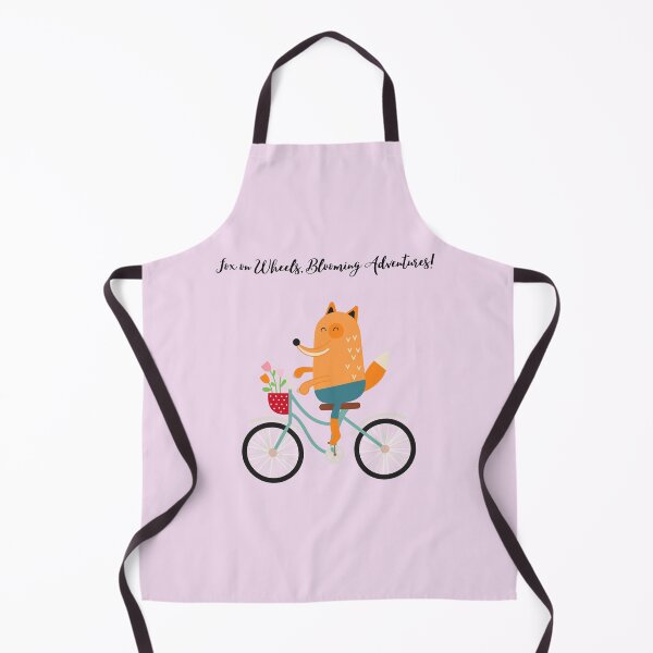 Artikelvorschau, Blossom Biking: Fröhlicher Fuchs auf Rädern entworfen und verkauft von StickerStudio27.
