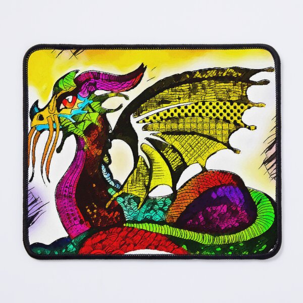Item preview, Watchful and Poised Zendoodle Draca Dragon designed and sold by gleefulme.