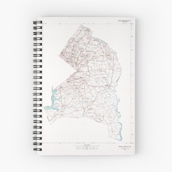 Item preview, Vintage Map of Prince Georges County MD (1979) designed and sold by BravuraMedia.