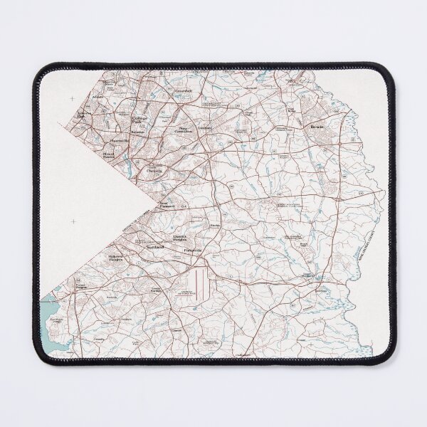 Item preview, Vintage Map of Prince Georges County MD (1979) designed and sold by BravuraMedia.