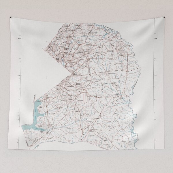 Item preview, Vintage Map of Prince Georges County MD (1979) designed and sold by BravuraMedia.