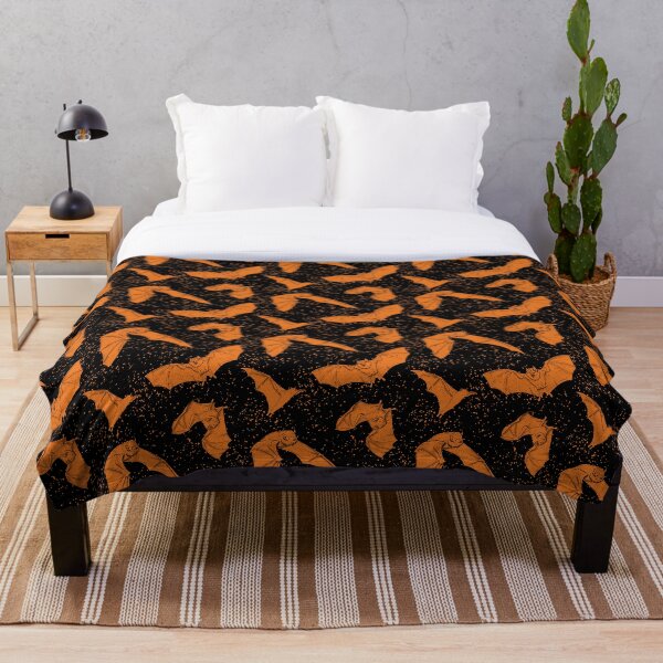 Item preview, Orange Bat Pattern designed and sold by Gemma Compton.