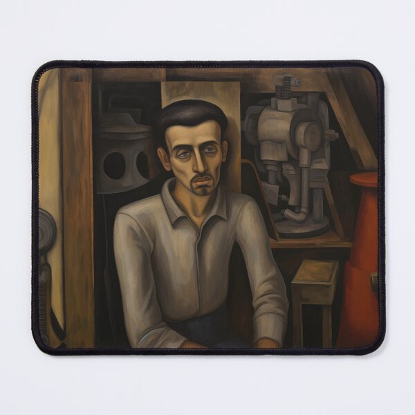 Item preview, Mechanic Taking a Break in Garage designed and sold by YoPedro.