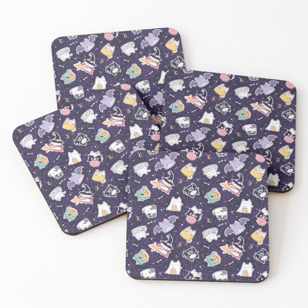 Item preview, Cute Kawaii Smiling Boho Halloween pattern designed and sold by ElLocoMus.