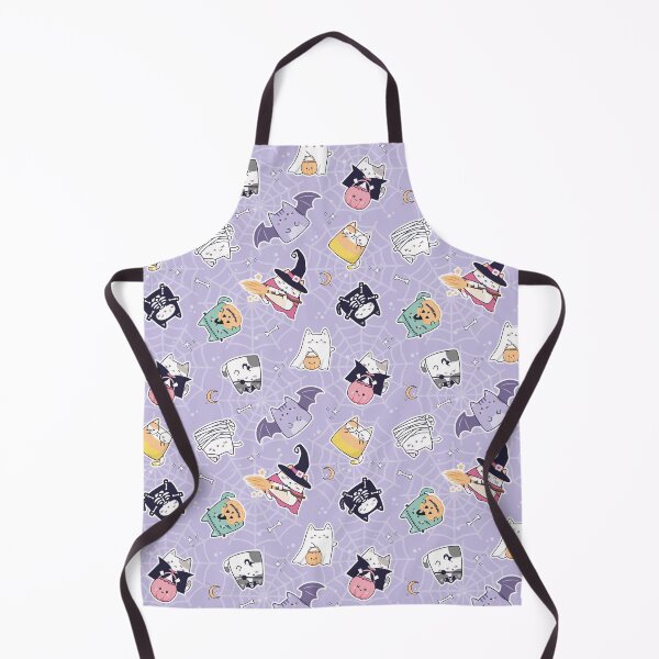 Item preview, Purple Kawaii Smiling Boho Halloween pattern designed and sold by ElLocoMus.