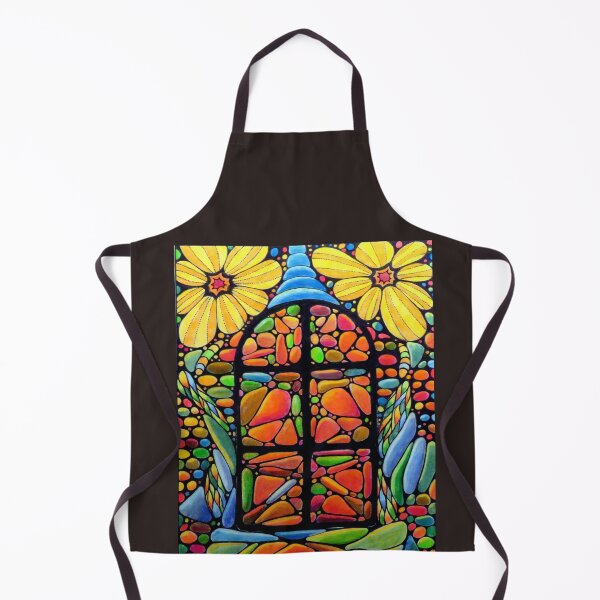 Item preview, 752- DESIGN FOR A STAINED-GLASS WINDOW - 05 - DAVE EDWARDS - COLOURED PENCILS & INK - 2023 designed and sold by BLYTHART.