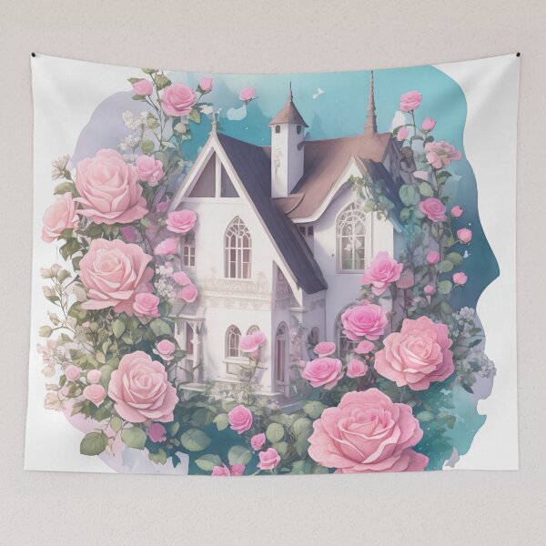 Item preview, Whimsical Pastel House Sticker: Charming 3D Vector Art (134) designed and sold by WASjourney.