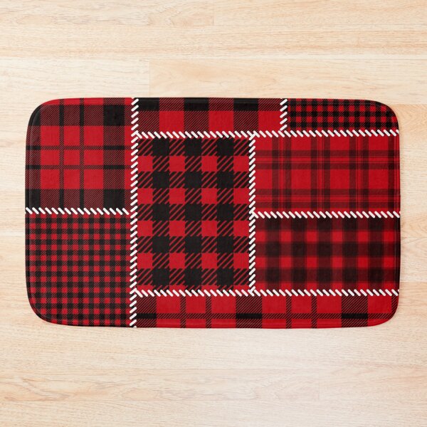 Item preview, Steward Tartan Blue and Red Plaid Christmas Pattern designed and sold by Tetete.