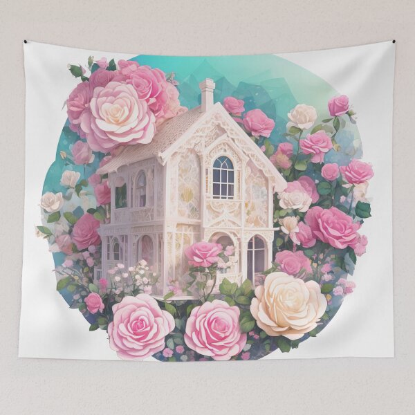 Item preview, Enchanting Pastel House Sticker: Charming 3D Vector Artistry (135) designed and sold by WASjourney.