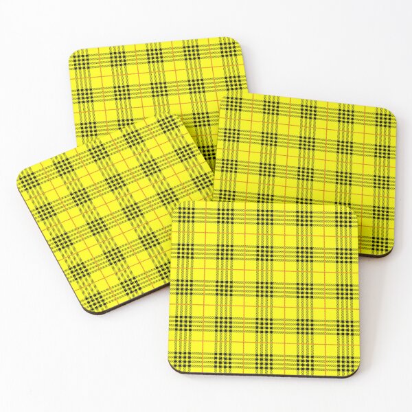Item preview, halloween cosplay 1990s yellow tartan plaid designed and sold by Gossip Rag.